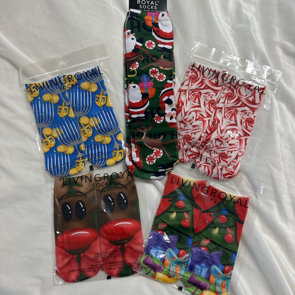 🆕 Living Royal Men's Festive Casual Socks - Multicolor